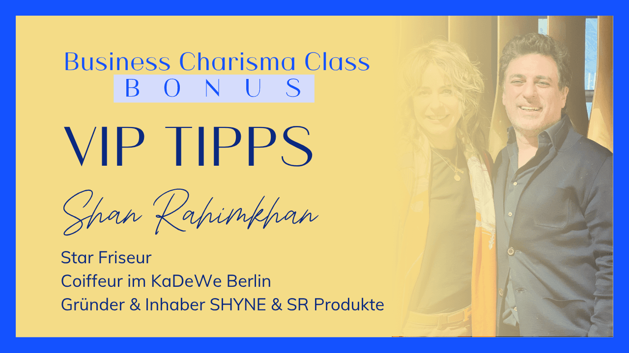 VIP-Speaker-Tipp der BUSINESS CHARISMA CLASS