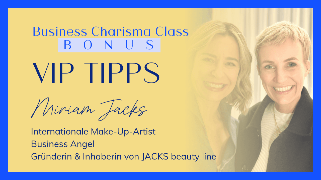 VIP-Speaker-Tipp der BUSINESS CHARISMA CLASS