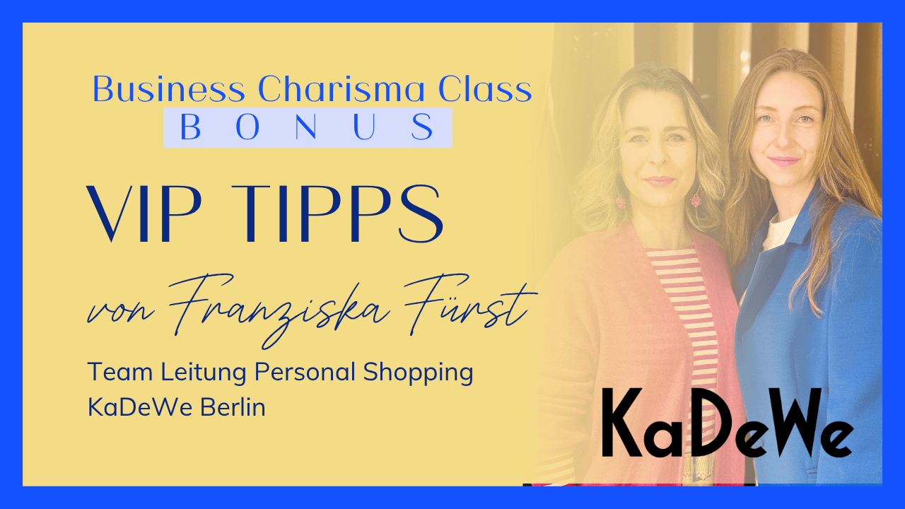 VIP-Speaker-Tipp der BUSINESS CHARISMA CLASS
